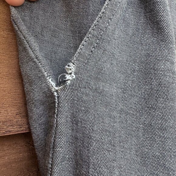 Vintage Orvis Womens Size 16 Gray Cotton Skirt Elastic Waistband Made In USA Sli - Picture 4 of 10